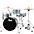 Pearl Roadshow 4-Piece Jazz Drum Set Aqua Blue Glitter Pearl Roadshow 4-Piece Jazz Drum Set Charcoal Metallic