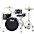 Pearl Roadshow 4-Piece Jazz Drum Set Aqua Blue Glitter Pearl Roadshow 4-Piece Jazz Drum Set Jet Black