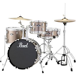 Pearl Roadshow 4-Piece Jazz Drum Set Aqua Blue Glitter Pearl Roadshow 4-Piece Jazz Drum Set Bronze Metallic