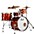 Pearl Roadshow 4-Piece Jazz Drum Set Aqua Blue Glitter Pearl Roadshow 4-Piece Jazz Drum Set Burnt Orange Sparkle