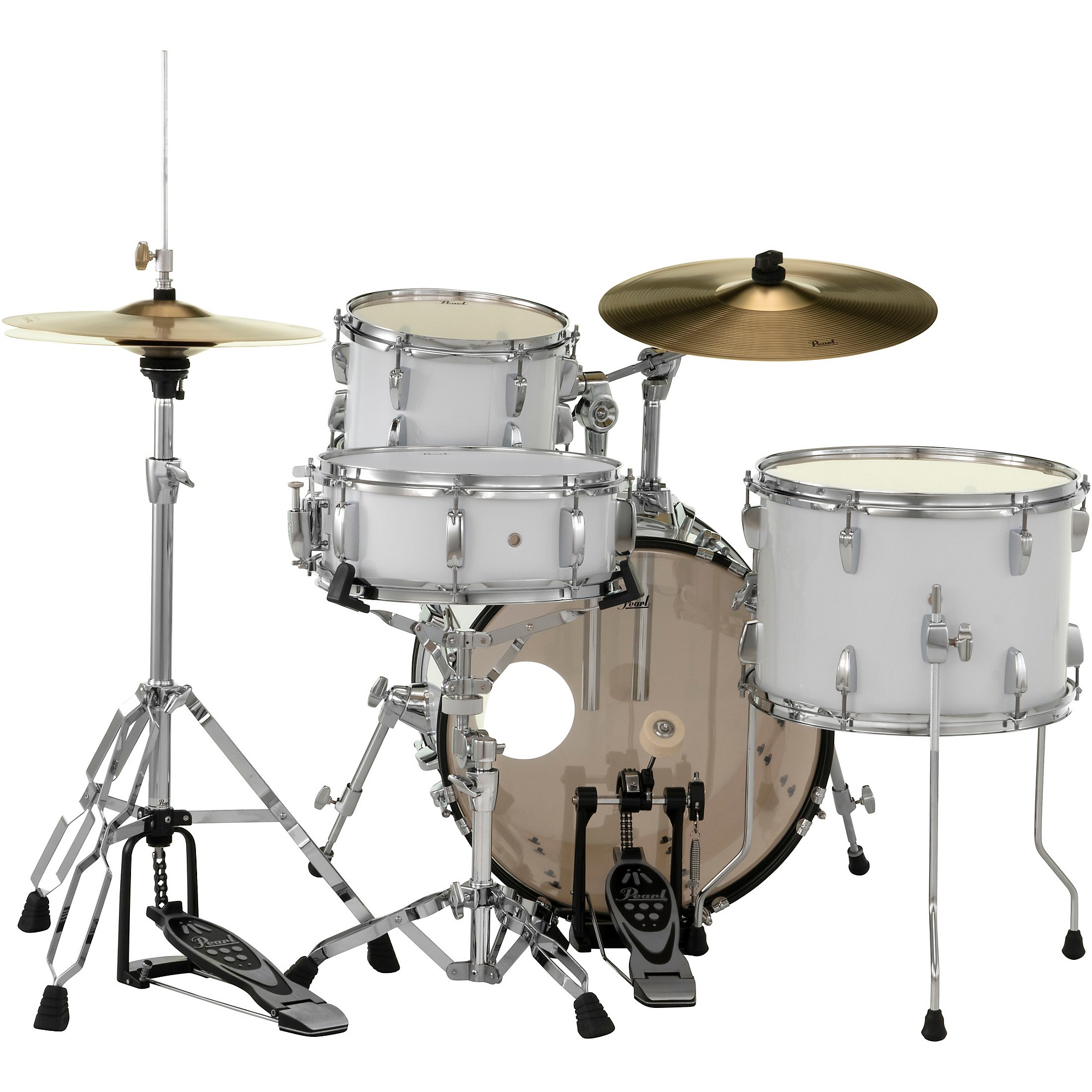 Pearl Roadshow 4-Piece Jazz Drum Set Pure White | Guitar Center