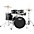 Pearl Roadshow 5-Piece Fusion Drum Set Wine Red Pearl Roadshow 5-Piece Fusion Drum Set Jet Black