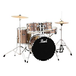 Pearl Roadshow 5-Piece Fusion Drum Set Wine Red Pearl Roadshow 5-Piece Fusion Drum Set Bronze Metallic