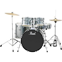 Pearl Roadshow 5-Piece New Fusion Drum Set Pure White Pearl Roadshow 5-Piece New Fusion Drum Set Charcoal Metallic