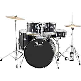 Pearl Roadshow 5-Piece New Fusion Drum Set Bronze Metallic Pearl Roadshow 5-Piece New Fusion Drum Set Jet Black