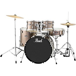 Pearl Roadshow 5-Piece New Fusion Drum Set Pure White Pearl Roadshow 5-Piece New Fusion Drum Set Bronze Metallic