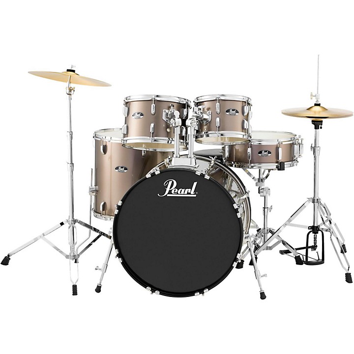 Pearl Roadshow 5Piece New Fusion Drum Set Bronze Metallic Guitar Center