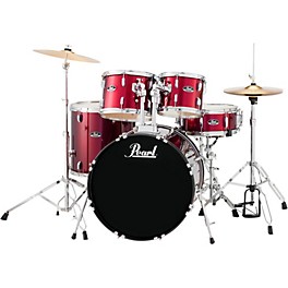 Pearl Roadshow 5-Piece New Fusion Drum Set Pure White Pearl Roadshow 5-Piece New Fusion Drum Set Wine Red