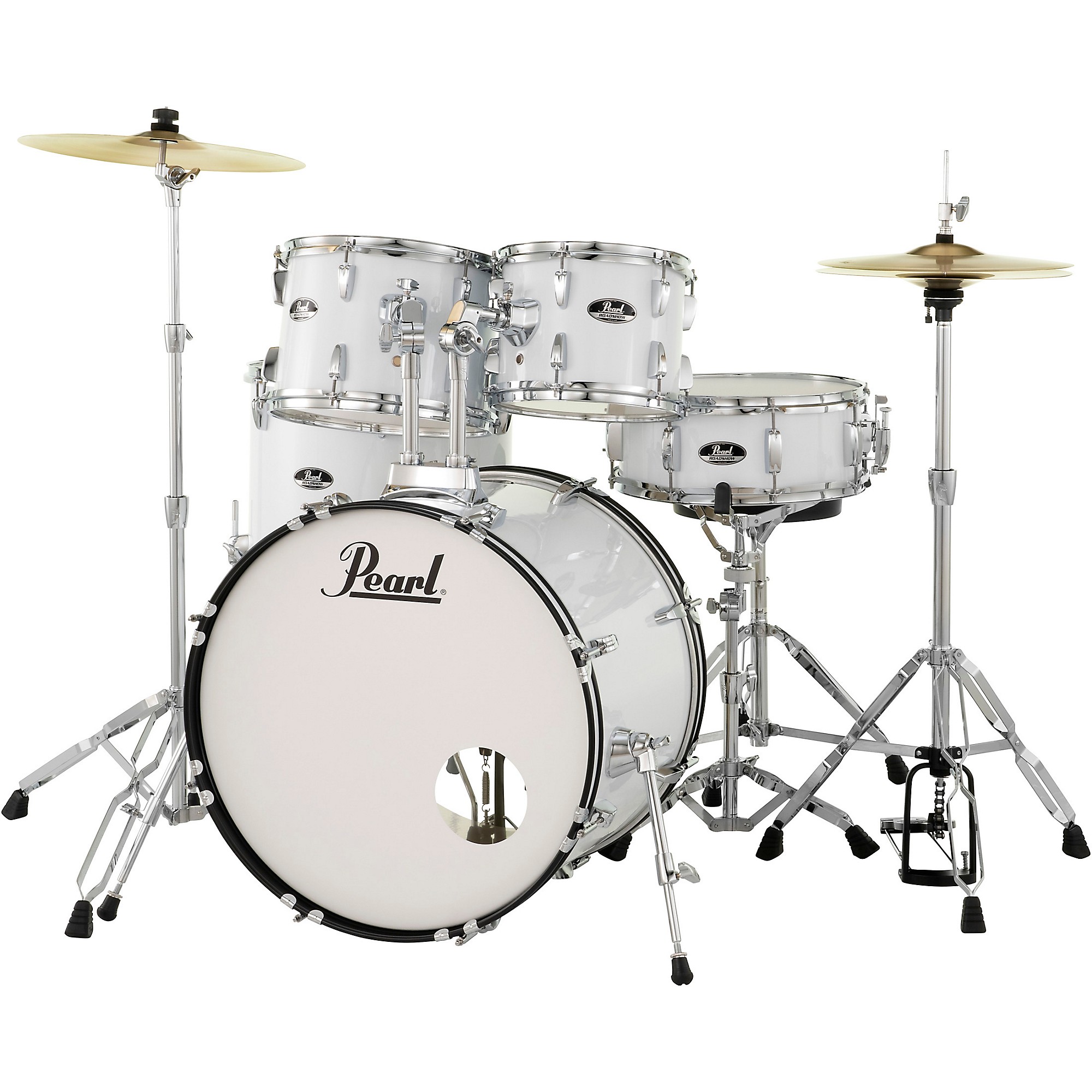 Pearl Roadshow 5-Piece New Fusion Drum Set Pure White | Guitar Center