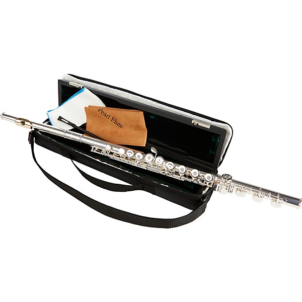 Open Box Pearl Flutes 665 Quantz Vigore Professional Series Open Hole Flute Level 2 B Foot, Split E, C# Trill, D# Roller 1...