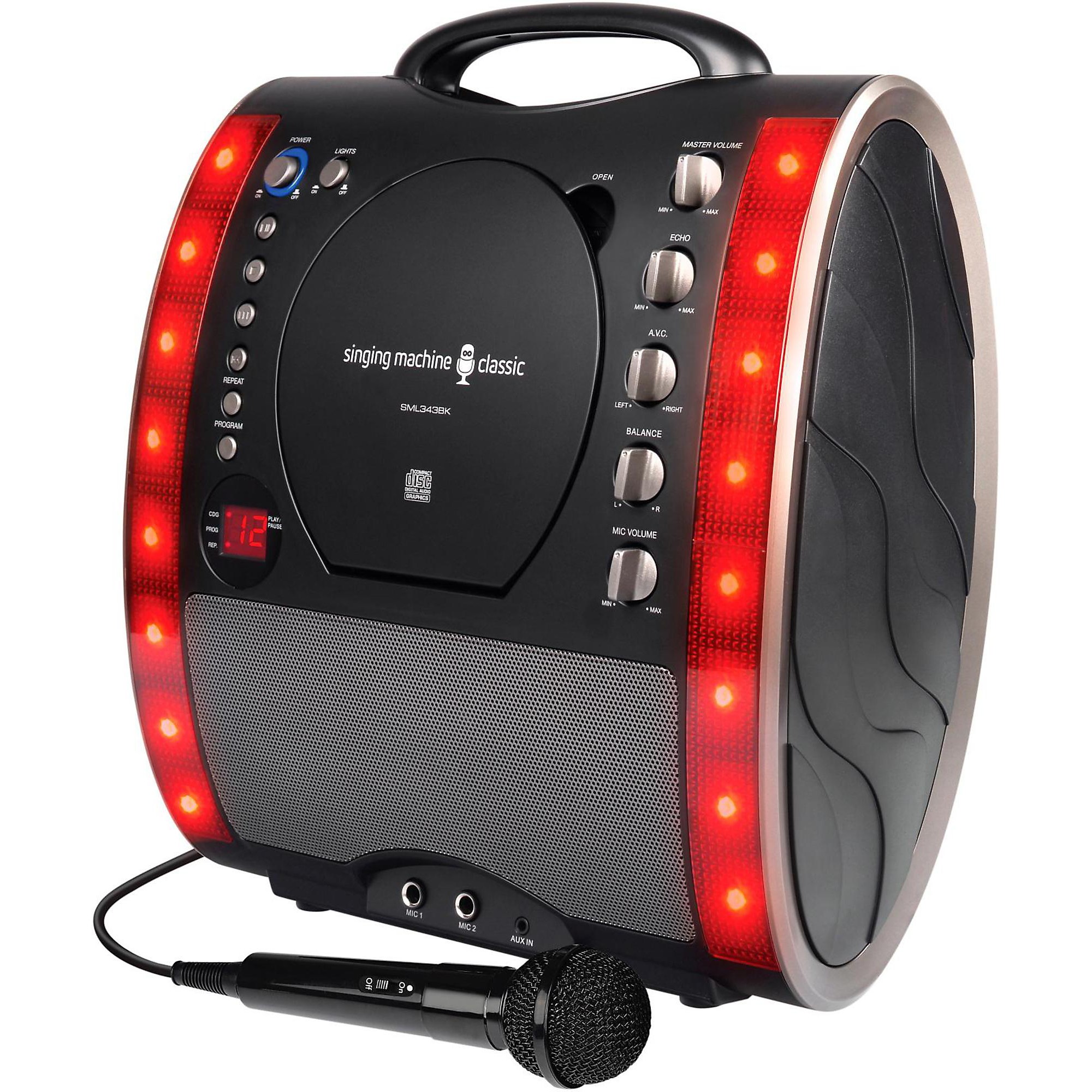 The Singing Machine SML343 Karaoke System Black | Guitar Center