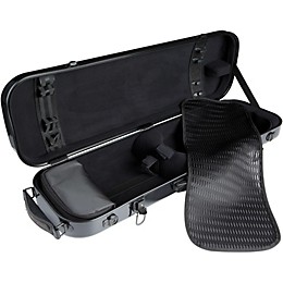 The String Centre Fiberglass Oblong Violin Case 4/4 Black