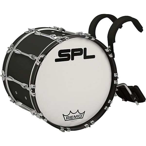 Open Box Sound Percussion Labs Birch Marching Bass Drum with Carrier Level 1 24 x 14 in. Black