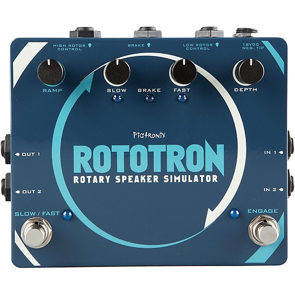 Open Box Pigtronix Rototron Analog Rotary Speaker Simulator Level 2 Regular 888366068991