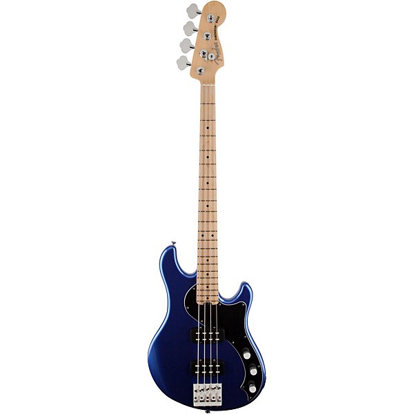 Fender American Standard HH Dimension Bass IV Maple Fingerboard Electric Bass Guitar Ocean Blue Metallic