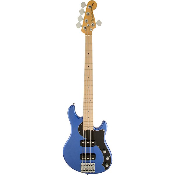 Fender American Standard HH Dimension Bass V Maple Fingerboard Electric Bass Guitar Ocean Blue Metallic