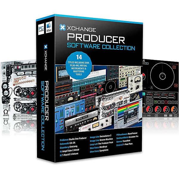 Clearance XCHANGE Producer Software Collection With PreSonus, Cakewalk, IK Multimedia, Image-Line, Loop Loft, Ohm Force an...