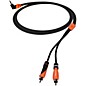 Bespeco SLYMPR180 6 ft. 3.5 mm Stereo Right Angle to 2 RCA Male OFC Y Cable <br> 6 ft. thumbnail