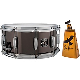 Gretsch Drums Taylor Hawkins Signature Snare Drum With Free LP Taylor Hawkins Cowbell Black Nickel Over Steel 6.5 x 14 Inch