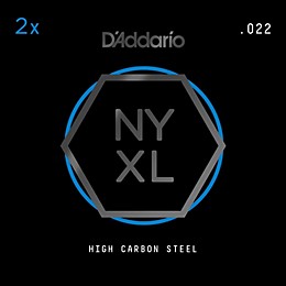 D'Addario NYXL Plain Steels (2-Pack) .022 Gauge