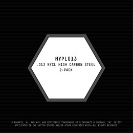 D'Addario NYPL013 Plain Steel Guitar Strings 2-Pack, .013