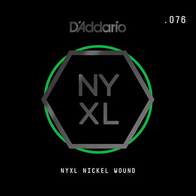 D'addario Nynw076 Nyxl Nickel Wound Electric Guitar Single String, .076 for sale