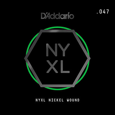 D'addario Nynw047 Nyxl Nickel Wound Electric Guitar Single String, .047 for sale