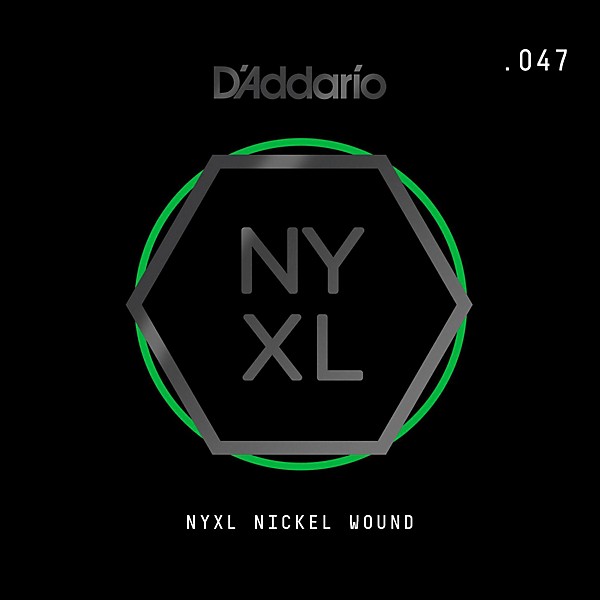 D'Addario NYNW047 NYXL Nickel Wound Electric Guitar Single String, .047