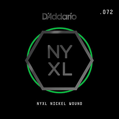 D'addario Nynw072 Nyxl Nickel Wound Electric Guitar Single String, .072 for sale