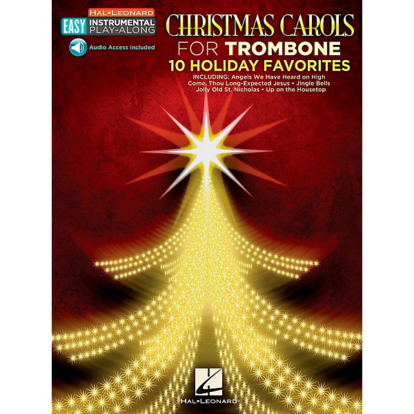 Hal Leonard Christmas Carols - Trombone - Easy Instrumental Play-Along (Audio Online)
