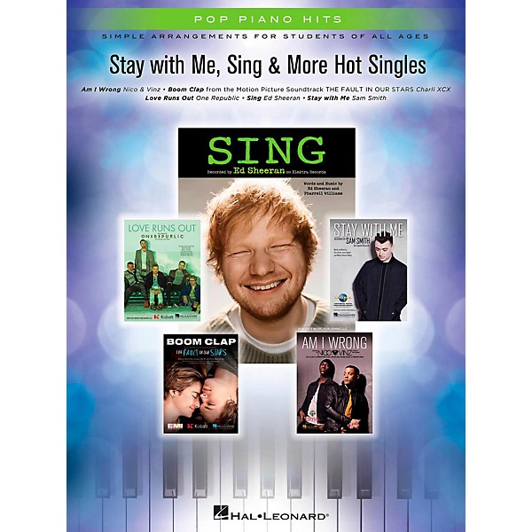 Hal Leonard Stay With Me, Sing & More Hot Singles for Easy Piano