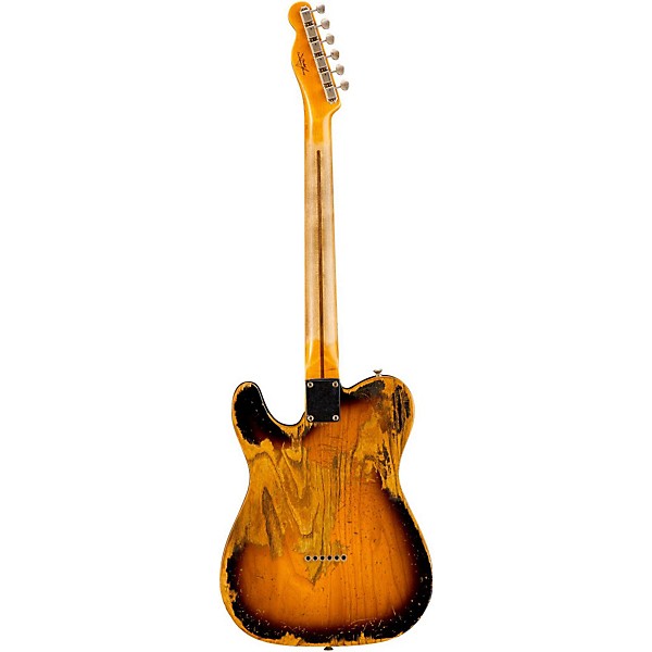 Fender Custom Shop 1952 Telecaster Heavy Relic Electric Guitar Aged 2-Color Sunburst