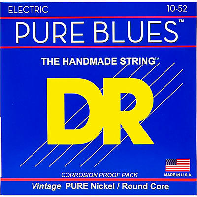 Dr Strings Pure Blues  Nickel Big N' Heavy Electric Guitar Strings (10-52) for sale