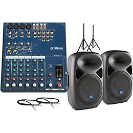 Yamaha MG102C with PXB120USB 12" Speaker PA Package