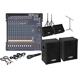 Yamaha MG166CX with KPC12P PA Package with Monitors | Guitar Center