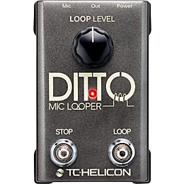 Open Box TC Helicon Ditto Mic Looper Pedal Level 1