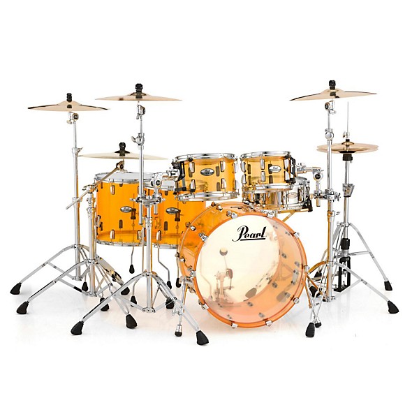 Pearl Crystal Beat 5-Piece Shell Pack Tangerine Glass