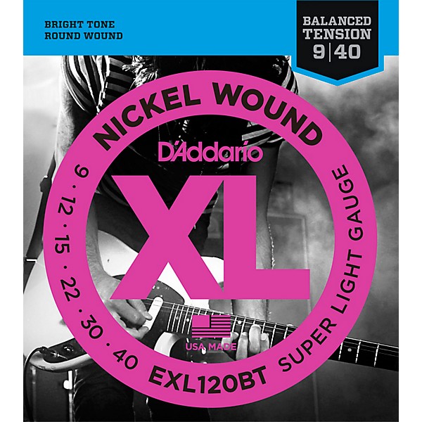 D'Addario EXL120BT Balanced Tension X-Lite Electric Guitar Strings 10-Pack