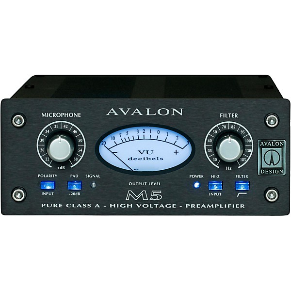 Avalon M5 Pure Class A Mono Microphone Preamplifier & DI Black
