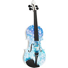 Open Box Rozanna's Violins Snowflake Series Violin Outfit Level 2 4/4 Size 190839421937