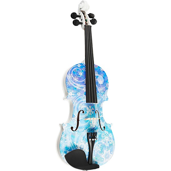Open Box Rozanna's Violins Snowflake Series Violin Outfit Level 2 4/4 Size 190839421937