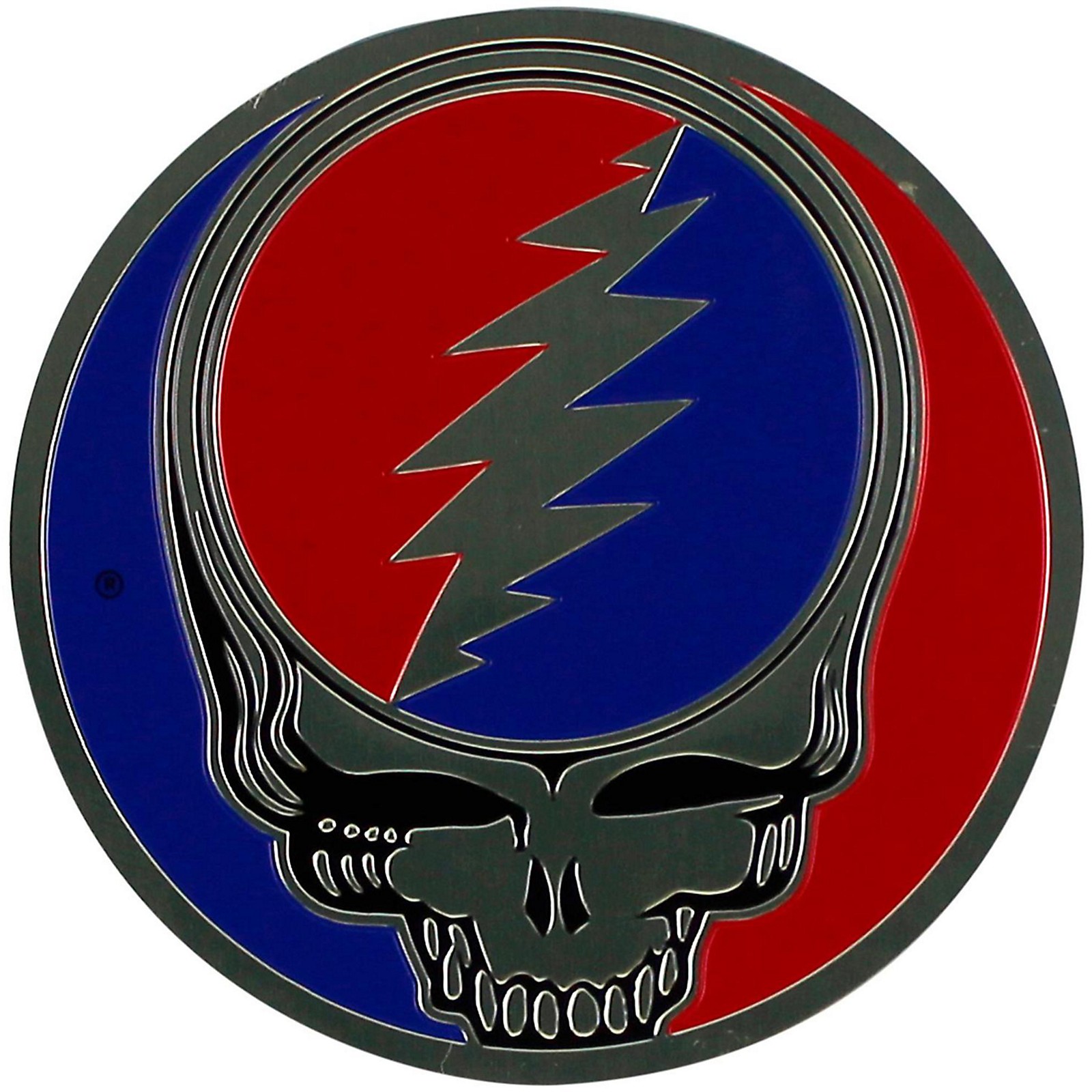 5 Grateful Dead Steal Your Face Stickers, 