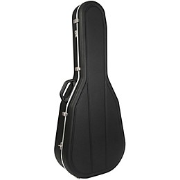 Open Box Hiscox Cases Acoustic Guitar Case/Dreadnght Black Shell/Silver Int-Pro II Level 1