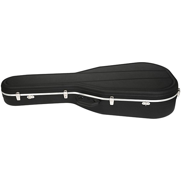 Open Box Hiscox Cases Acoustic Guitar Case/Dreadnght Black Shell/Silver Int-Pro II Level 1