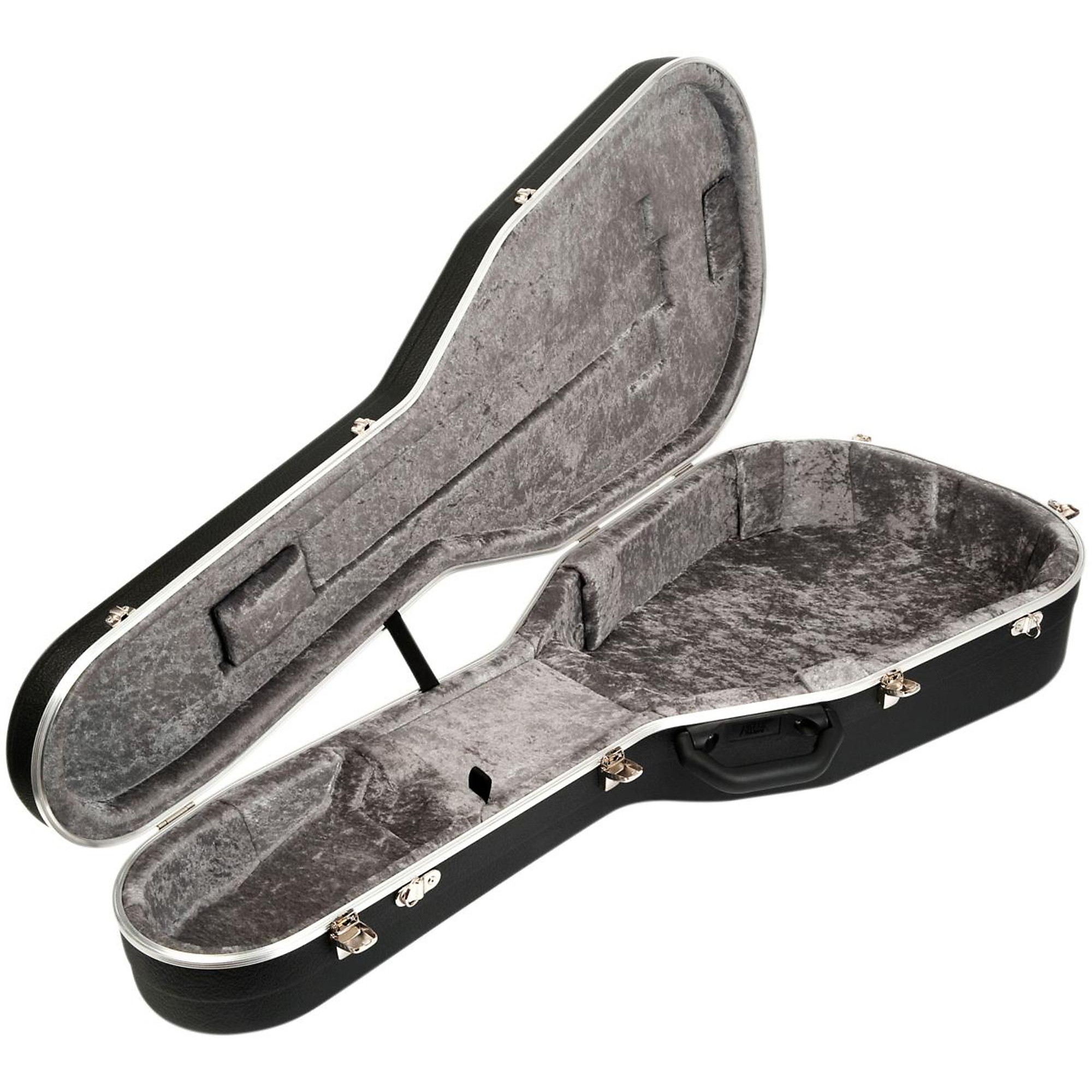 Open Box Hiscox Cases Acoustic Guitar Case/Dreadnght Black Shell