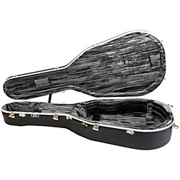 Open Box Hiscox Cases Liteflite Artist Acoustic Guitar Case - Black Shell/Silver Interior Level 1