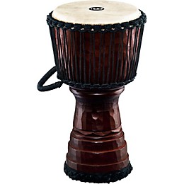 MEINL Tongo Carved Rope Tuned Mahogany Djembe 10 in.