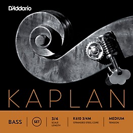 D'Addario Kaplan Series Double Bass String Set 3/4 Size Light D'Addario Kaplan Series Double Bass String Set 3/4 Size Medium