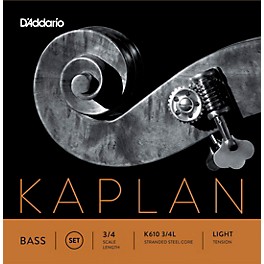 D'Addario Kaplan Series Double Bass String Set 3/4 Size Light D'Addario Kaplan Series Double Bass String Set 3/4 Size Light