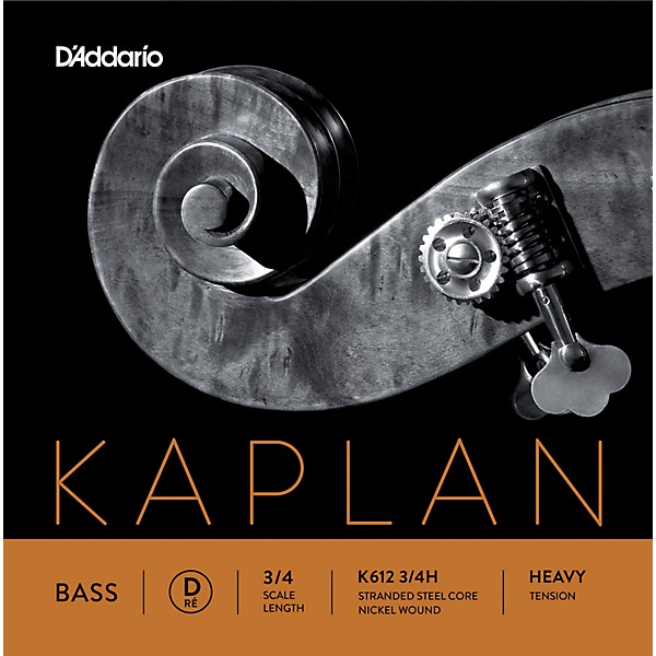 D'Addario Kaplan Series Double Bass D String 3/4 Size Heavy